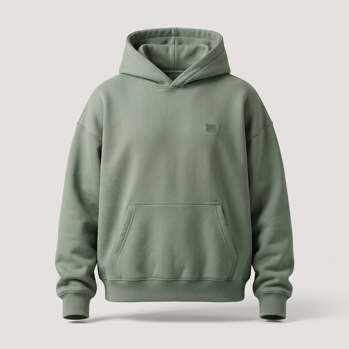 Heavyweight Bear Hoodie in Sage